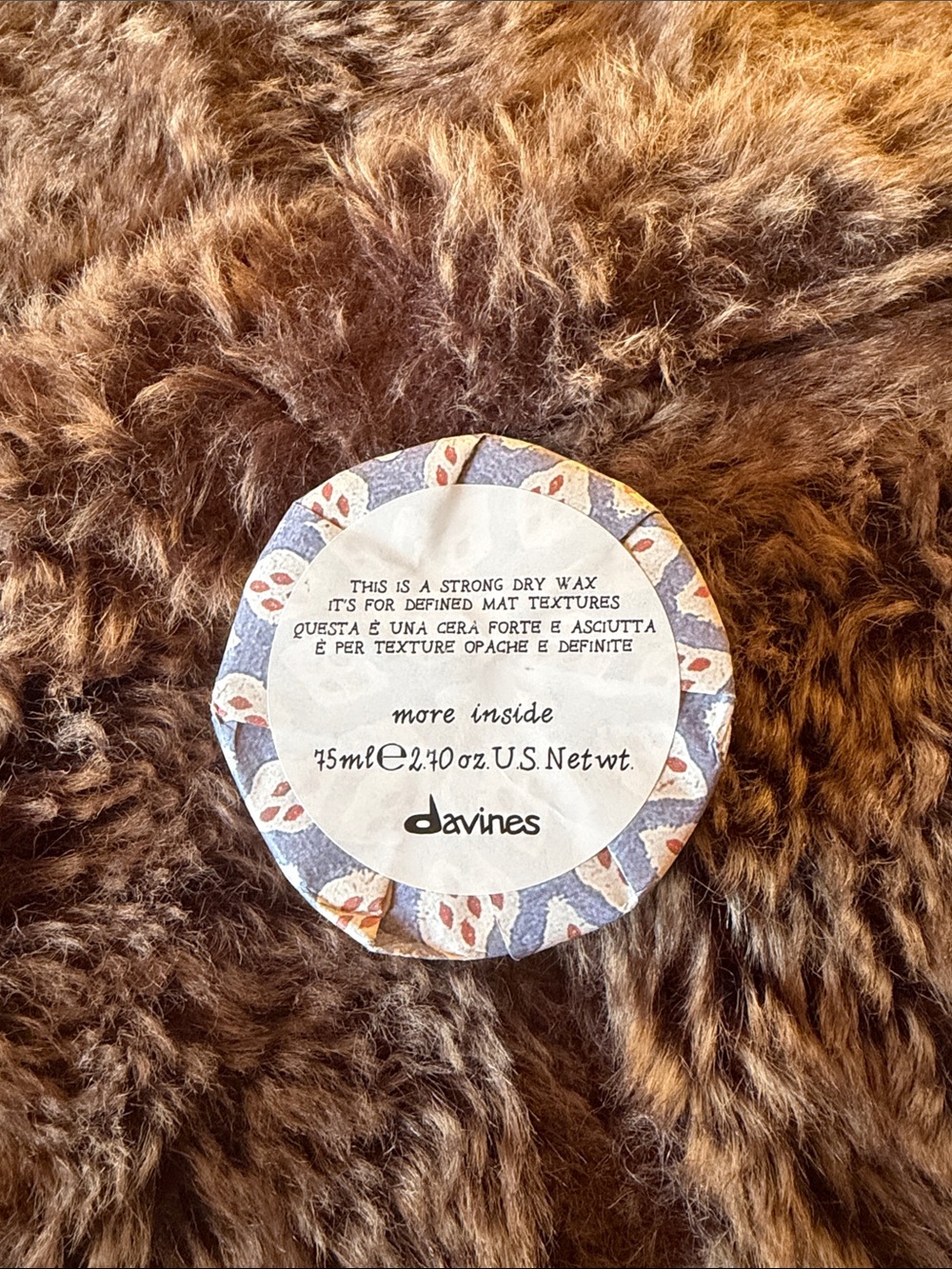 Davines Dry Wax Tin